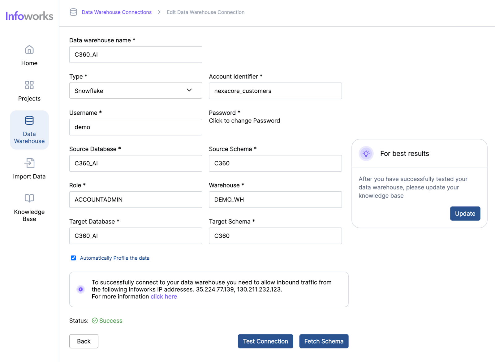 Exploring Your Data Using Infoworks AI